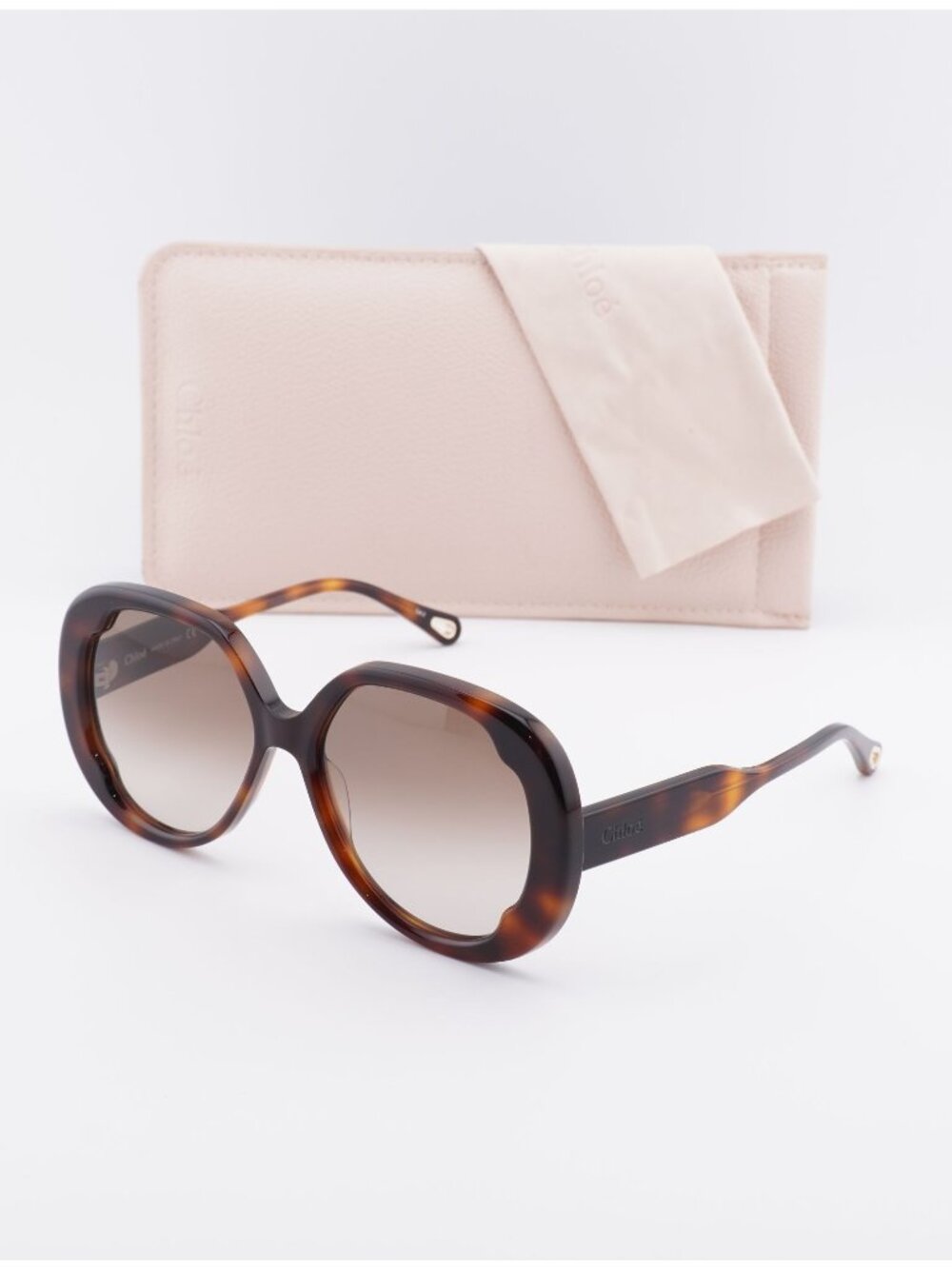 Chloe CH0195S 002 Women Butterfly Sunglasses - Havana / Brown gradient